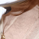 GUCCI GG Supreme Web Sherry Line Bag PVC Beige Gold 001 754 6177 Auth bs31425-17