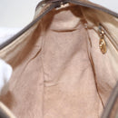 GUCCI GG Supreme Web Sherry Line Bag PVC Beige Gold 001 754 6177 Auth bs31425-19