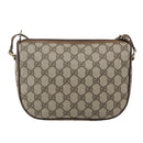 GUCCI GG Supreme Web Sherry Line Bag PVC Beige Gold 001 754 6177 Auth bs31425-3