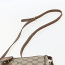 GUCCI GG Supreme Web Sherry Line Bag PVC Beige Gold 001 754 6177 Auth bs31425-8