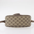 GUCCI GG Supreme Web Sherry Line Bag PVC Beige Gold 001 58 6177 Auth bs31426-11