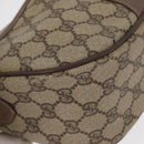 GUCCI GG Supreme Web Sherry Line Bag PVC Beige Gold 001 58 6177 Auth bs31426-12