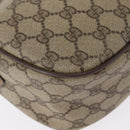 GUCCI GG Supreme Web Sherry Line Bag PVC Beige Gold 001 58 6177 Auth bs31426-14