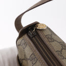 GUCCI GG Supreme Web Sherry Line Bag PVC Beige Gold 001 58 6177 Auth bs31426-17