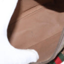 GUCCI GG Supreme Web Sherry Line Bag PVC Beige Gold 001 58 6177 Auth bs31426-19