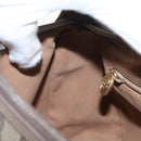 GUCCI GG Supreme Web Sherry Line Bag PVC Beige Gold 001 58 6177 Auth bs31426-21