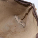 GUCCI GG Supreme Pouch PVC Leather Beige Gold 014 115 6088 Auth bs31427-18