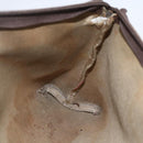 GUCCI GG Supreme Pouch PVC Leather Beige Gold 014 115 6088 Auth bs31427-19