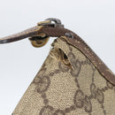 GUCCI GG Supreme Pouch PVC Leather Beige Gold 014 115 6088 Auth bs31427-6