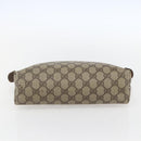 GUCCI GG Supreme Täschchen PVC Leder Beige Gold 014 115 6088 Auth bs31427-7