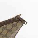 GUCCI GG Supreme Clutch Bag PVC Beige 97 01 029 Auth bs31428-12