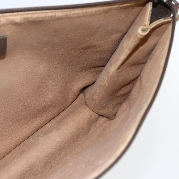 GUCCI GG Supreme Clutch Bag PVC Beige 97 01 029 Auth bs31428