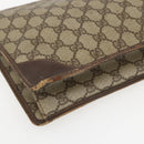 GUCCI GG Supreme Clutch Bag PVC Beige 97 01 029 Auth bs31428-9