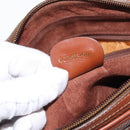 GUCCI Shoulder Bag Leather Brown Gold 007 113 0014 Auth bs31429-23