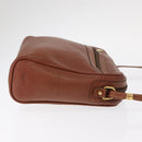 GUCCI Shoulder Bag Leather Brown Gold 007 113 0014 Auth bs31429-4