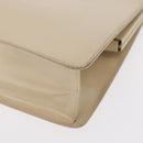 GUCCI Hand Bag Enamel Beige Gold Auth bs31430-15