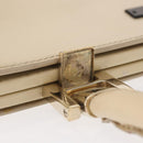 GUCCI Hand Bag Enamel Beige Gold Auth bs31430-7