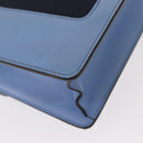 GUCCI Sylvie Sherry Line Chain Bag Leather Light Blue Gold 431666 Auth bs31431-15