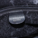 GUCCI Bamboo Hand Bag Leather Black Gold 000 122 029 Auth bs31432-17