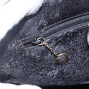 GUCCI Bamboo Hand Bag Leather Black Gold 000 122 029 Auth bs31432-18