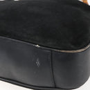 GUCCI Bamboo Hand Bag Leather 2way Black Gold 001 1014 1577 Auth bs31434-14