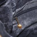 GUCCI Bamboo Hand Bag Leather 2way Black Gold 001 1014 1577 Auth bs31434-17