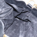 GUCCI Bamboo Hand Bag Leather 2way Black Gold 001 1014 1577 Auth bs31434-19