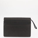 Burberrys Clutch Bag Leather 2 Set Black Gold Auth bs31437-11