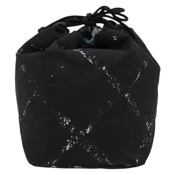 CHANEL Travel Line Purse Pouch Nylon Black CC Auth bs31438