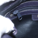 BALLY Shoulder Bag Leather Purple Gold Auth bs31439-16