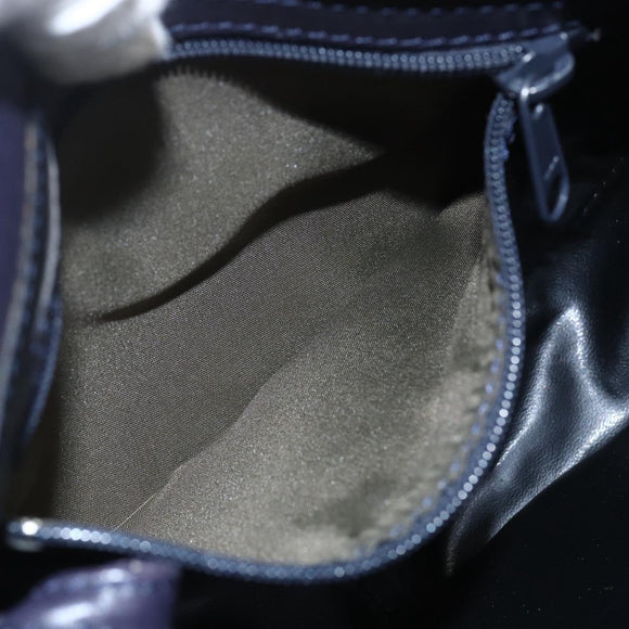 BALLY Shoulder Bag Leather Purple Gold Auth bs31439