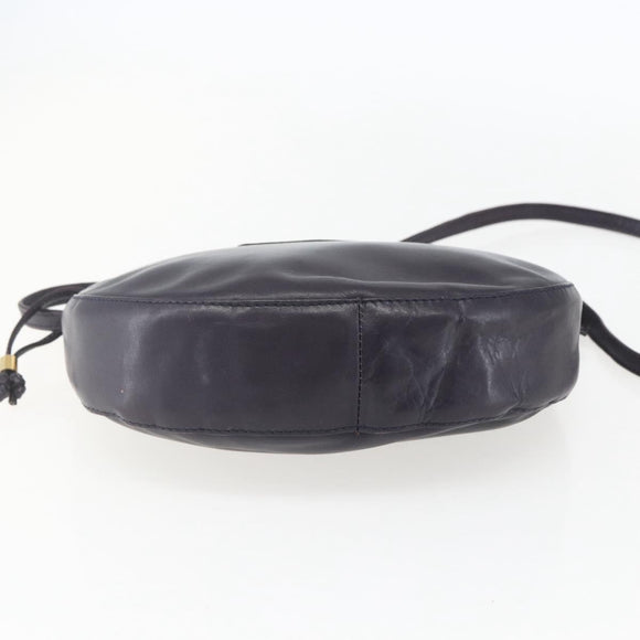 BALLY Shoulder Bag Leather Purple Gold Auth bs31439