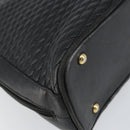 BALLY Quilted Chain Shoulder Bag Leather Black Gold Auth bs31440-15