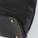 BALLY Quilted Chain Shoulder Bag Leather Black Gold Auth bs31440-16