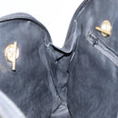 BALLY Quilted Chain Shoulder Bag Leather Black Gold Auth bs31440-21