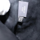 BALLY Quilted Chain Shoulder Bag Leather Black Gold Auth bs31440-11