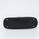 BALLY Quilted Chain Shoulder Bag Leather Black Gold Auth bs31440-5