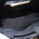 VALENTINO Shoulder Bag Leather Black Gold Auth bs31441-10