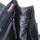 VALENTINO Shoulder Bag Leather Black Gold Auth bs31441-19