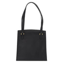 VALENTINO Shoulder Bag Leather Black Gold Auth bs31441-2