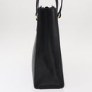 VALENTINO Shoulder Bag Leather Black Gold Auth bs31441-3