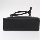 VALENTINO Shoulder Bag Leather Black Gold Auth bs31441-5