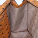 MCM Logogram Vicetos Tote Bag PVC Leather Brown Gold Auth bs31442-19