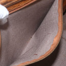 MCM Logogram Vicetos Tote Bag PVC Leather Brown Gold Auth bs31442-20