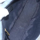 Salvatore Ferragamo Gancini Shoulder Bag Canvas Blue Gold Auth bs31443-10