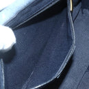 Salvatore Ferragamo Gancini Shoulder Bag Canvas Blue Gold Auth bs31443-11