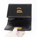 Salvatore Ferragamo Gancini Shoulder Bag Leather Black Gold Auth bs31444-15