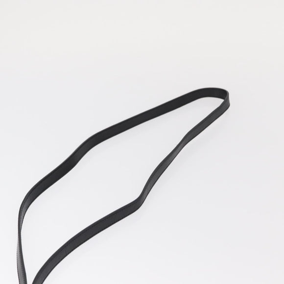 Salvatore Ferragamo Gancini Shoulder Bag Leather Black Gold Auth bs31444