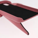 LOEWE iPhone Case Leather Pink Auth bs31447-17