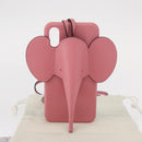 LOEWE iPhone Case Leather Pink Auth bs31447-12